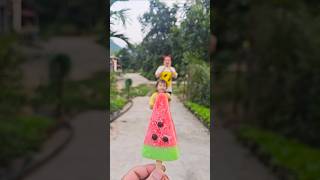 Kind girl eating watermelon ice cream 🍧 watermelon ice cream 🍓 eye candy shorts [upl. by Elexa508]