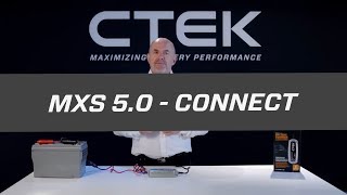 Tutorials  CTEK MXS 50  How to connect [upl. by Acquah89]