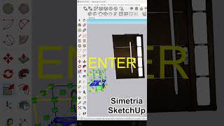 Simetría a un Objeto en Sketchup  Espejo o Mirror [upl. by Aiuqram]