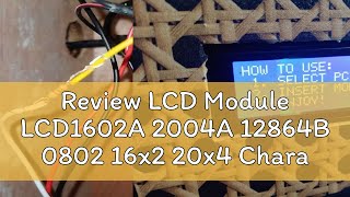 Review LCD Module LCD1602A 2004A 12864B 0802 16x2 20x4 Character LCD Display PCF8574 IIC I2C Interf [upl. by Merat]