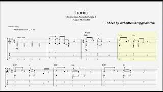 Ironic Alanis Morissette full track  Rockschool Acoustic Guitar Grade 4 [upl. by Hedelman156]