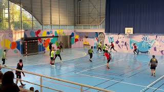 Handball excellence masculine IledeFrance  AulnaysousBois bat Verrières le Buisson 26 à 22 [upl. by Ahsilav67]