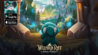 Wizard Rat School Defense Gameplay  RPG Game Android [upl. by Nenney495]