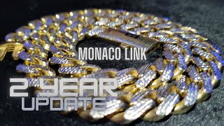 Best Hollow Gold Chain You Can Buy Monaco Link Chain Update From Bayam Jewelry [upl. by Hersh]