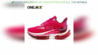 ✔️ONEMIX Mens Running Sports Shoes ShockAbsorbing Rebound Br [upl. by Tatiana]