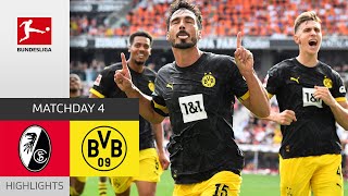 BVB Show Mentality  SC Freiburg  Borussia Dortmund 24  Highlights  MD 4 – Bundesliga 202324 [upl. by Llatsyrk19]