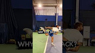 WHY KICK BACK AFTER THE SERVE tenfitmen tennisserve tennistips tenniscoach tennisplayer [upl. by Shererd239]