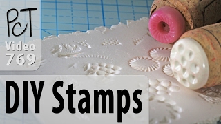 DIY Texture Stamps for Polymer Clay [upl. by Akcirehs]