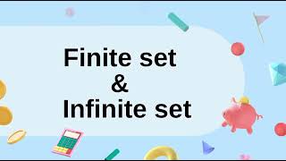 Finite Sets and Infinite Sets  Difference between Finite and Infinite Set Learn with RJ [upl. by Eidna]