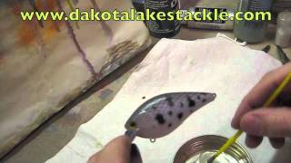 Using two part epoxy for a clear coat on crankbaits [upl. by Supat]