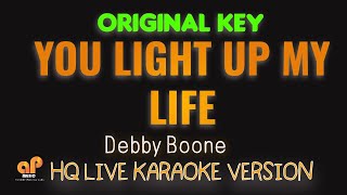 YOU LIGHT UP MY LIFE  Debby Boone HQ KARAOKE VERSION [upl. by Fredela962]