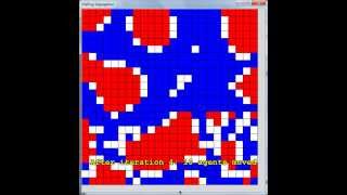 Animation of Thomas Shellings Segregation model [upl. by Ajiat253]