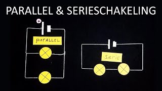 Natuurkunde uitleg ELEKTRICITEIT PARALLEL EN SERIESCHAKELING [upl. by Selene]