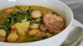 SOPA DE GARBANZOS COLOMBIANA  Cómo Hacer Sopa de Garbanzos Colombiana  SyS [upl. by Hurty]