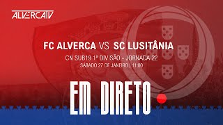 FC Alverca x SC Lusitânia  DIRETO [upl. by Lebezej]