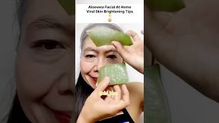 Parlour Like Facial At Home Aloevera FacialScrub For BrightampSpotless Skin✨ shortsskincarebeauty [upl. by Naillimixam]