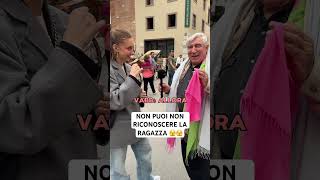 Riconosci la ragazza🫣 casimiroponcho intervista abbigliamentodonna martinastrazzer [upl. by Wenda22]