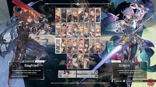 Granblue Fantasy Versus Rising  All Characters amp Colors  Stages amp Weapons Updated [upl. by Ahsropal]