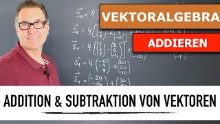 Dreidimensionale Vektoren addieren und subtrahieren  Addition und Subtraktion 3D Vektoren [upl. by Goeselt]