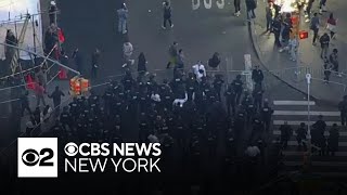 Dozens arrested after Hunter College protesters try to reach Met Gala [upl. by Anaid]