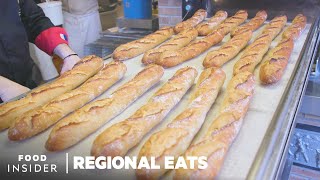 How French Baguettes Are Made In Paris  Regional Eats  Insider Food [upl. by Cerveny684]