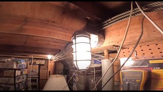 Installing 2 Lithonia Lighting W150I Vapor Tight Wall Packs [upl. by Rand]