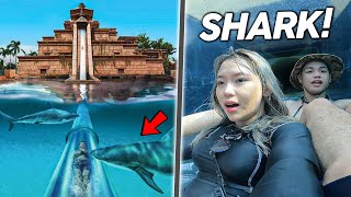 SHARK ATTACK WATER SLIDE sa DUBAI  GRABE TO [upl. by Mahda]