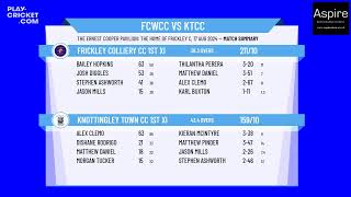 Frickley Colliery CC 1st XI v Knottingley Town CC 1st XI [upl. by Latnahc]