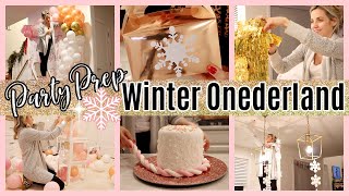 NEW PARTY PREP DIY WINTER ONEDERLAND FIRST BIRTHDAY TIFFANI BEASTON HOMEMAKING [upl. by Kippie]