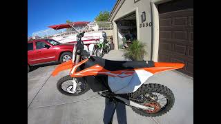 The 2017 KTM 150SX with QS138 70H V3 Votol EM260SP Controller and 48KW battery [upl. by Rome906]