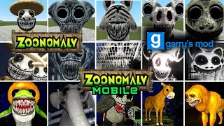 Zoonomaly Mobile VS Zoonomaly Garrys Mod VS Zoonomaly  All Jumpscares amp All Monsters [upl. by Ailel]