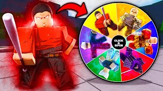 RANDOM WHEEL Decides my MOVESET in ROBLOX The Strongest Battlegrounds [upl. by Paolo171]