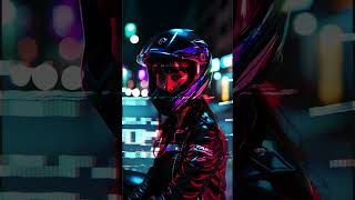 Night City street ambience with relaxing cyberpunk ambient music [upl. by Fredkin]