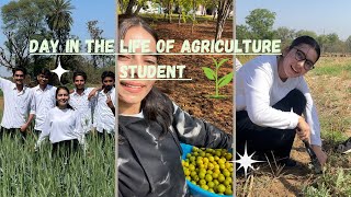 A day in the life agriculture student 🌱 👩‍🌾 agriculture Bsc agriculture [upl. by Haliek]