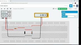 Zener diode as voltage regulator tinkercad experiment [upl. by Kayle524]