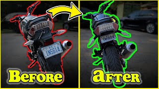 How to Relocate the Tag and Lights on a Lifan KP Mini [upl. by Asiel]