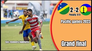 Epic Battle Unveiled Solomon Islands 🇸🇧 Vs New Caledonia  Pacific game 2023  Final Highlights [upl. by Tildi650]