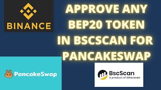 How TO EASILY APPROVE ANY BEP20 TOKEN IN BSC SCAN FOR PANCAKESWAP IDO AND WALLET APPROVAL PURPOSES [upl. by Whipple]