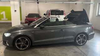 AUDI A3 CABRIO 2018 ROOF OPENING CINEMATICS [upl. by Led]