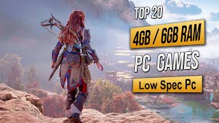 Top 20 Best Low Spec Pc Games For 4GB RAM  6GB RAM  2GB VRAM 2024 [upl. by Mazonson461]