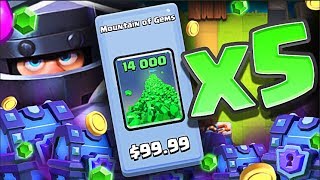 GEMMING quotMega Knightquot 70000 GEMS • MAX Mega Knight in Clash Royale [upl. by Avad]