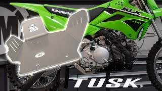 Tusk Aluminum Skid Plate  Kawasaki KLX110 [upl. by Asiek]