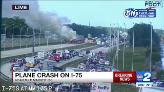 Jet crashes into vehicle near I75 in Collier County [upl. by Charleton665]