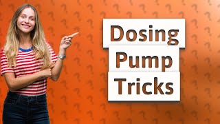 How do you control the flow rate of a dosing pump [upl. by Nerrual]