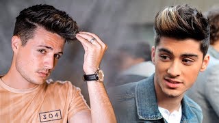 Mens Hair Zayn Malik Hairstyle Tutorial  Messy Quiff Hair  BluMaan 2018 [upl. by Utas]