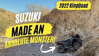 2022 KINGQUAD 400 FSI  Suzuki has created an absolute monster [upl. by Inge]