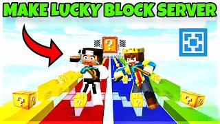 How To Make LUCKY BLOCK Server Like GamerFleet 😍  Aternos Server [upl. by Eelimaj]