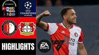 Feyenoord Rotterdam vs Bayer 04 Leverkusen UEFA Champions League Highlights [upl. by Auhel764]