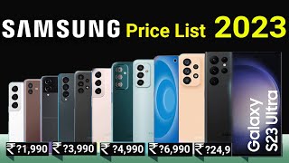 Samsung All New amp Best Mobiles Price List 2023 [upl. by Alusru]