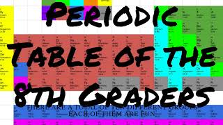 Periodic Table Song Parody Karaoke Version Rough Draft [upl. by Analram294]